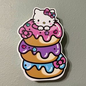 Hello Kitty Donut Valentines Wooden Sign